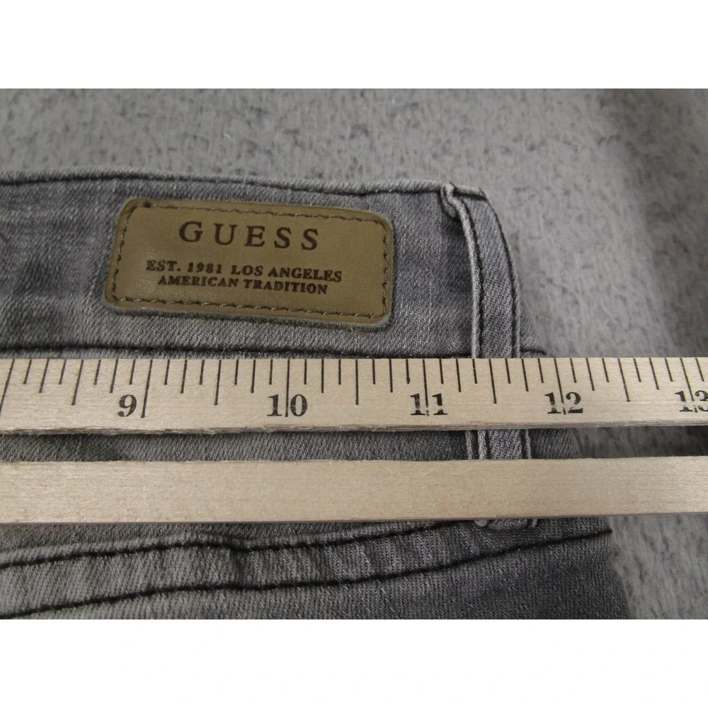 Guess Jeans Womens 25 Gray‎ Power Curvy Mid Rise Pockets Modern